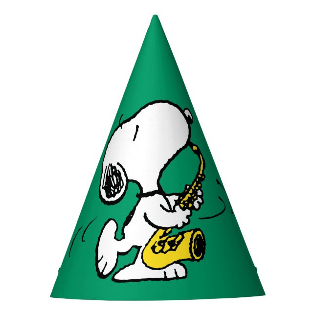 Peanuts | Snoopy Saxophone Player Party Hat (Front)
