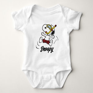 Peanuts   Snoopy Scuba Diver Baby Bodysuit
