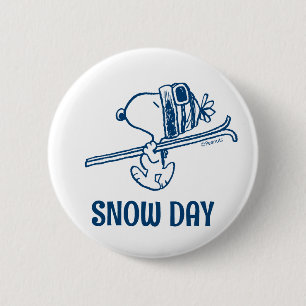 Peanuts   Snoopy Ski Trip 2 Inch Round Button