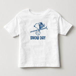 Peanuts   Snoopy Ski Trip   Add Name Toddler T-shirt