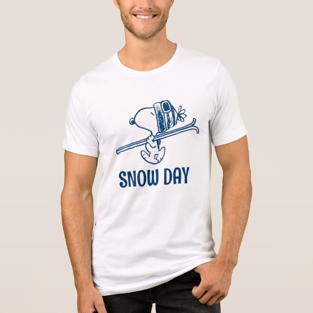 Peanuts | Snoopy Ski Trip Tri-Blend Shirt (Front)