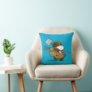 Peanuts   Snoopy Snow Warrior Throw Pillow