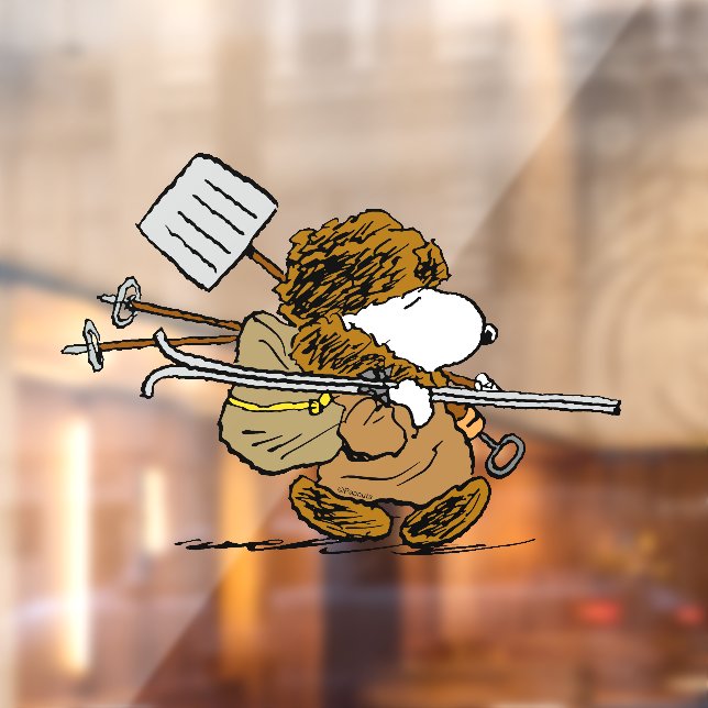 Peanuts | Snoopy Snow Warrior Window Cling (Sheet 2)