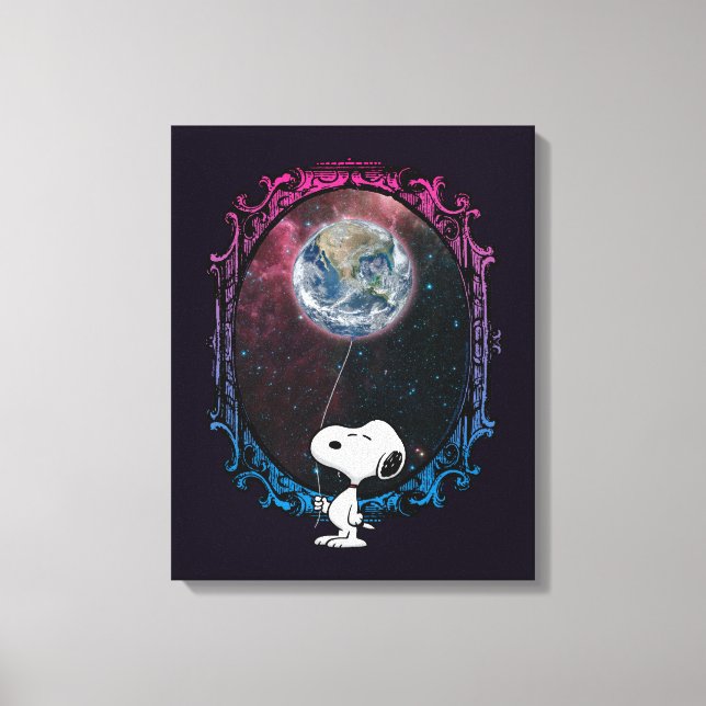 Peanuts | Snoopy Spaced Out Balloon Canvas Print (Front)