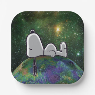 Peanuts   Snoopy Spaced Out Paper Plate