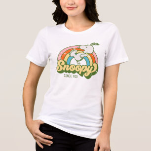 Peanuts Snoopy Sparkle Rainbow Tri-Blend Shirt