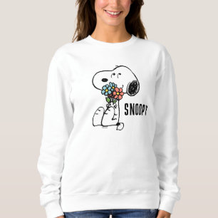 Peanuts   Snoopy Stop & Smell the Flowers Sweatshirt