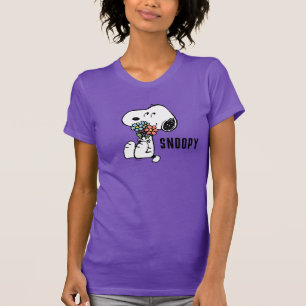 Peanuts   Snoopy Stop & Smell the Flowers T-Shirt
