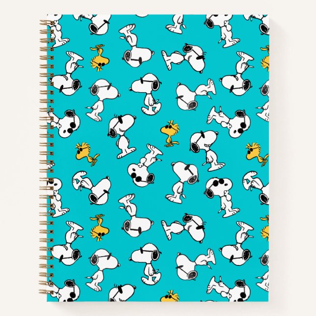 Peanuts | Snoopy & Sunglasses Pattern Notebook (Front)