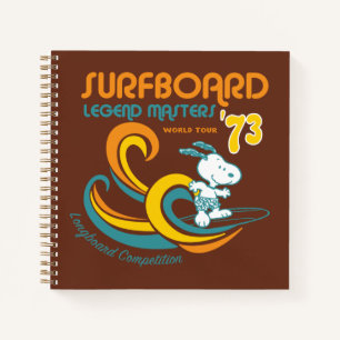 Peanuts   Snoopy Surfboard Longboard Competition Notebook
