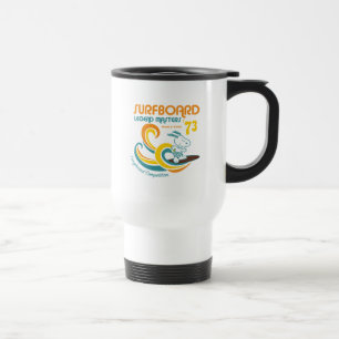 Peanuts   Snoopy Surfboard Longboard Competition Travel Mug