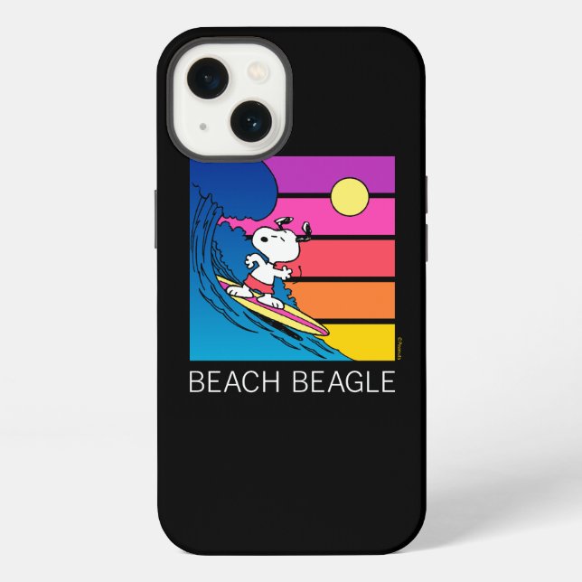 Peanuts | Snoopy Surfing iPhone Case (Back)