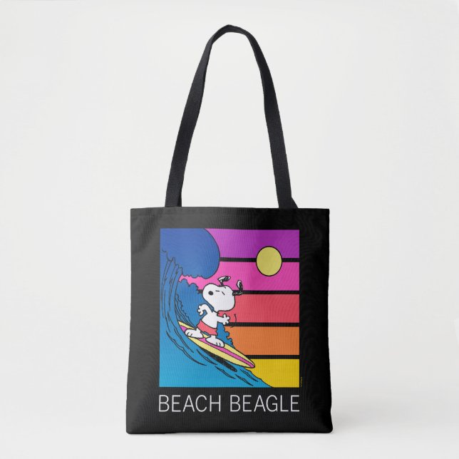 Peanuts | Snoopy Surfing Tote Bag (Front)