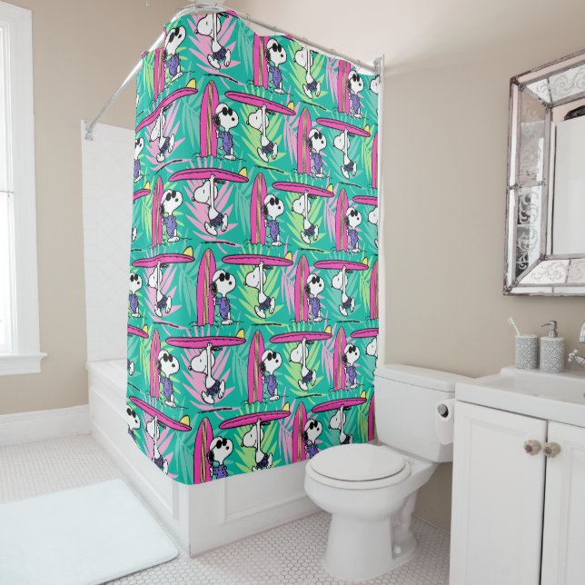 Peanuts | Snoopy Teal Surf Pattern (In Situ)