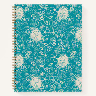 Peanuts   Snoopy Teal Tropical Beach Pattern Notebook