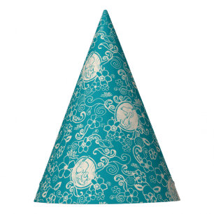 Peanuts   Snoopy Teal Tropical Beach Pattern Party Hat