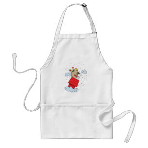 Peanuts   Snoopy the Flying Ace at Christmas Standard Apron