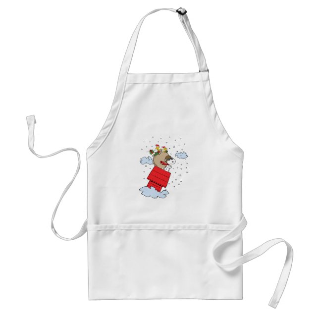 Peanuts | Snoopy the Flying Ace at Christmas Standard Apron (Front)