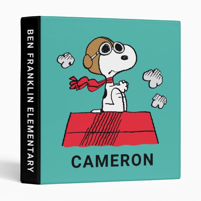 Peanuts | Snoopy the Flying Ace Binder (Front/Spine)