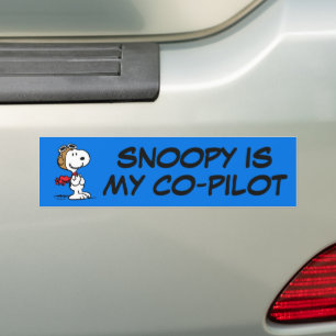 Peanuts   Snoopy The Flying Ace Bumper Sticker