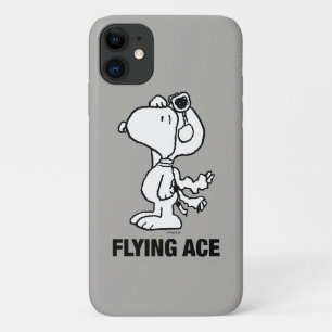 Peanuts   Snoopy the Flying Ace BW iPhone 11 Case