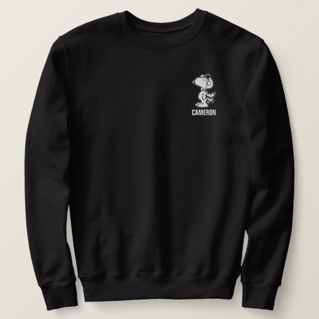 Peanuts | Snoopy the Flying Ace BW Sweatshirt (Design Front)