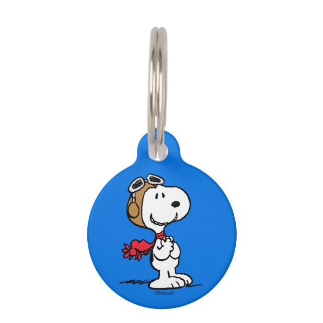 Peanuts | Snoopy The Flying Ace Pet Tag (Front)