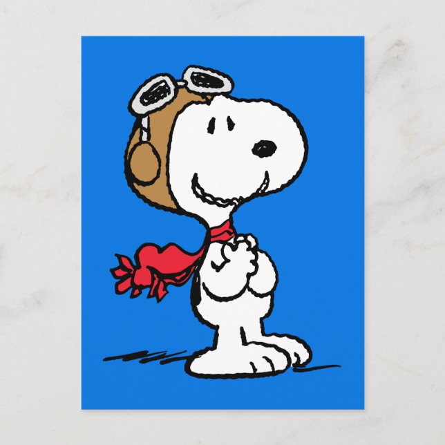 Peanuts | Snoopy The Flying Ace Postcard (Front)