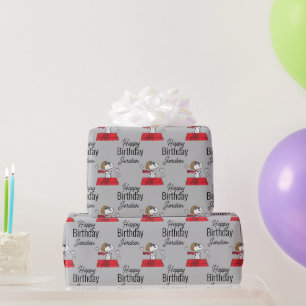 Peanuts   Snoopy the Flying Ace Wrapping Paper