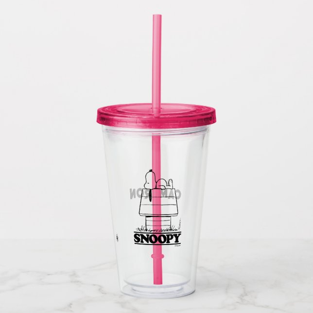 Peanuts | Snoopy The Secret To Life Acrylic Tumbler (Front)