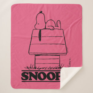 Peanuts   Snoopy The Secret To Life Sherpa Blanket