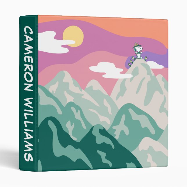 Peanuts | Snoopy & Troop Hiking the Mountain Binder (Front/Spine)