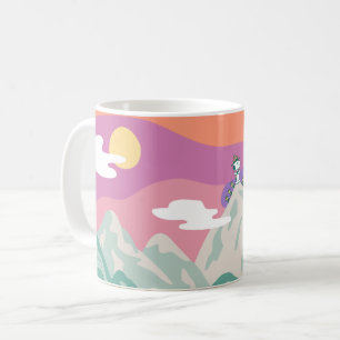 Peanuts   Snoopy & Troop Hiking the Mountain Coffee Mug