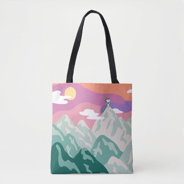 Peanuts | Snoopy & Troop Hiking the Mountain Tote Bag (Front)