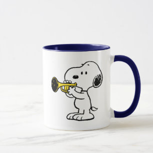 Peanuts   Snoopy Trumpet Player Mug
