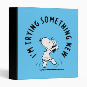 Peanuts   Snoopy Trying Something New Binder
