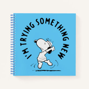Peanuts   Snoopy Trying Something New Notebook
