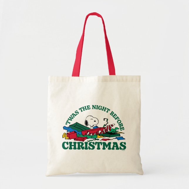 Peanuts | Snoopy 'Twas the Night Before Christmas Tote Bag (Front)
