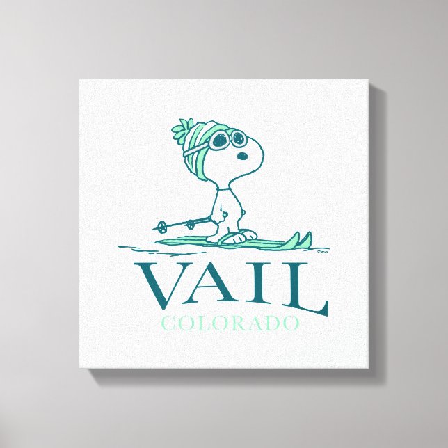 Peanuts | Snoopy Vail Colorado Canvas Print (Front)