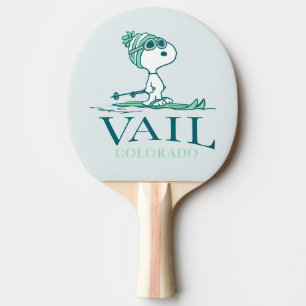 Peanuts   Snoopy Vail Colorado Ping Pong Paddle