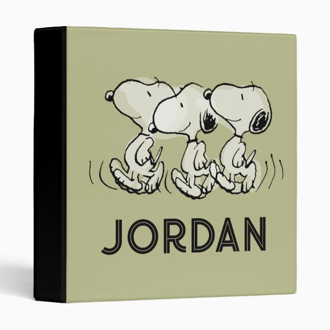 Peanuts | Snoopy Walking Tall Binder (Front/Spine)