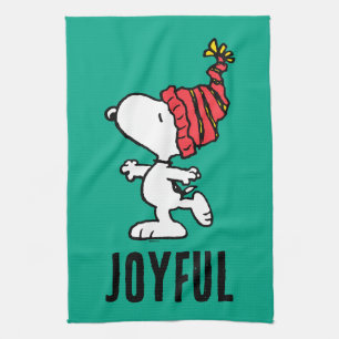 Peanuts   Snoopy Winter Beanie Cap Kitchen Towel