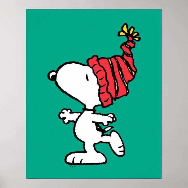 Peanuts | Snoopy Winter Beanie Cap Poster (Front)
