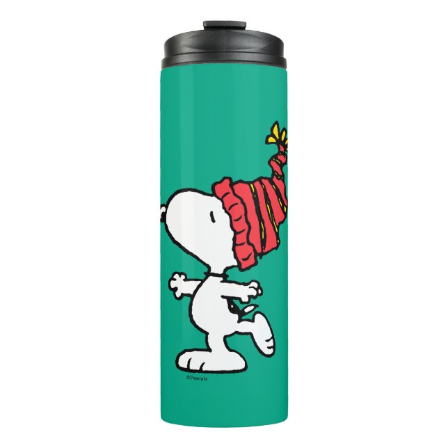 Peanuts | Snoopy Winter Beanie Cap Thermal Tumbler (Front)
