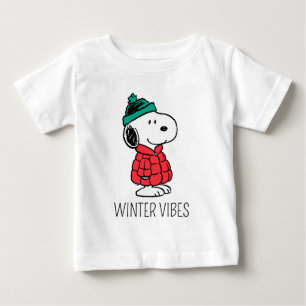Peanuts   Snoopy Winter Coat & Hat Baby T-Shirt