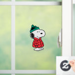Peanuts | Snoopy Winter Coat & Hat Window Cling<br><div class="desc">Check out this super cute Peanuts Christmas holiday design featuring Snoopy in his winter coat & hat.</div>