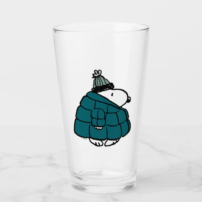 Peanuts | Snoopy Winter Puffer Jacket Glass (Front)