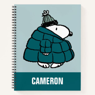 Peanuts   Snoopy Winter Puffer Jacket Notebook