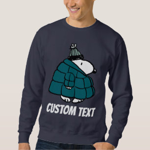 Peanuts Snoopy Winter Puffer Jacket Sweatshirt