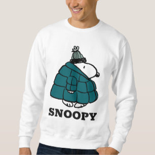 Peanuts Snoopy Winter Puffer Jacket Sweatshirt